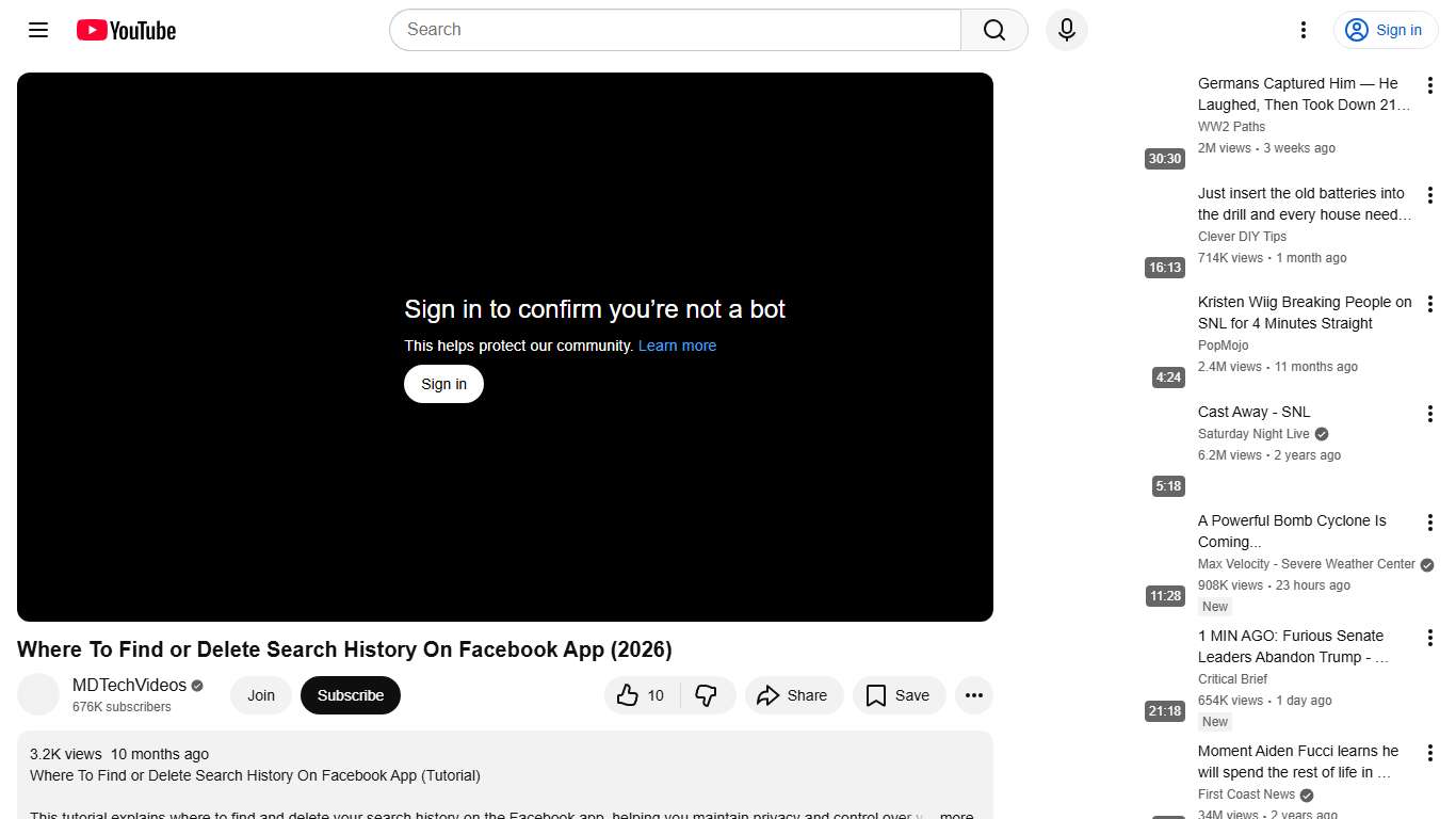Where To Find or Delete Search History On Facebook App (2026) - YouTube